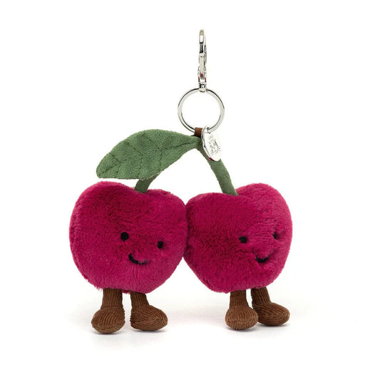 Mellow Double Cherry Plushie Keychain