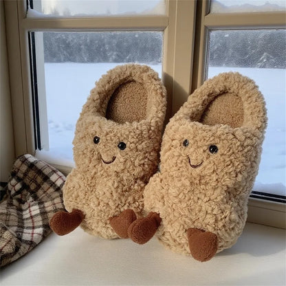 Mellow Plushies Cozy Peanut Slippers