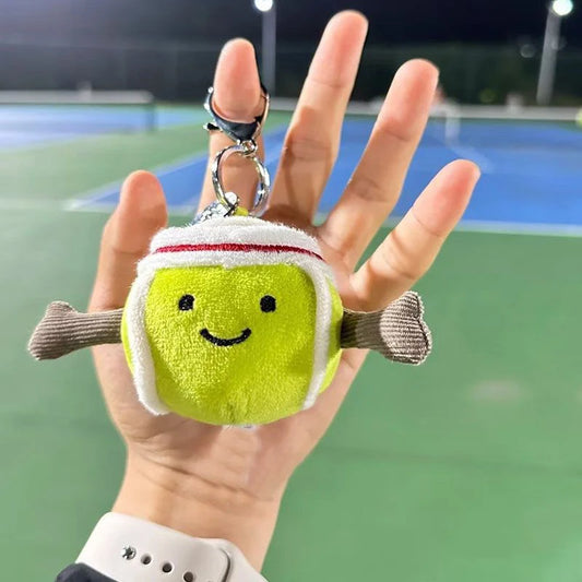 Mellow Tennis Ball Keychain Plushie