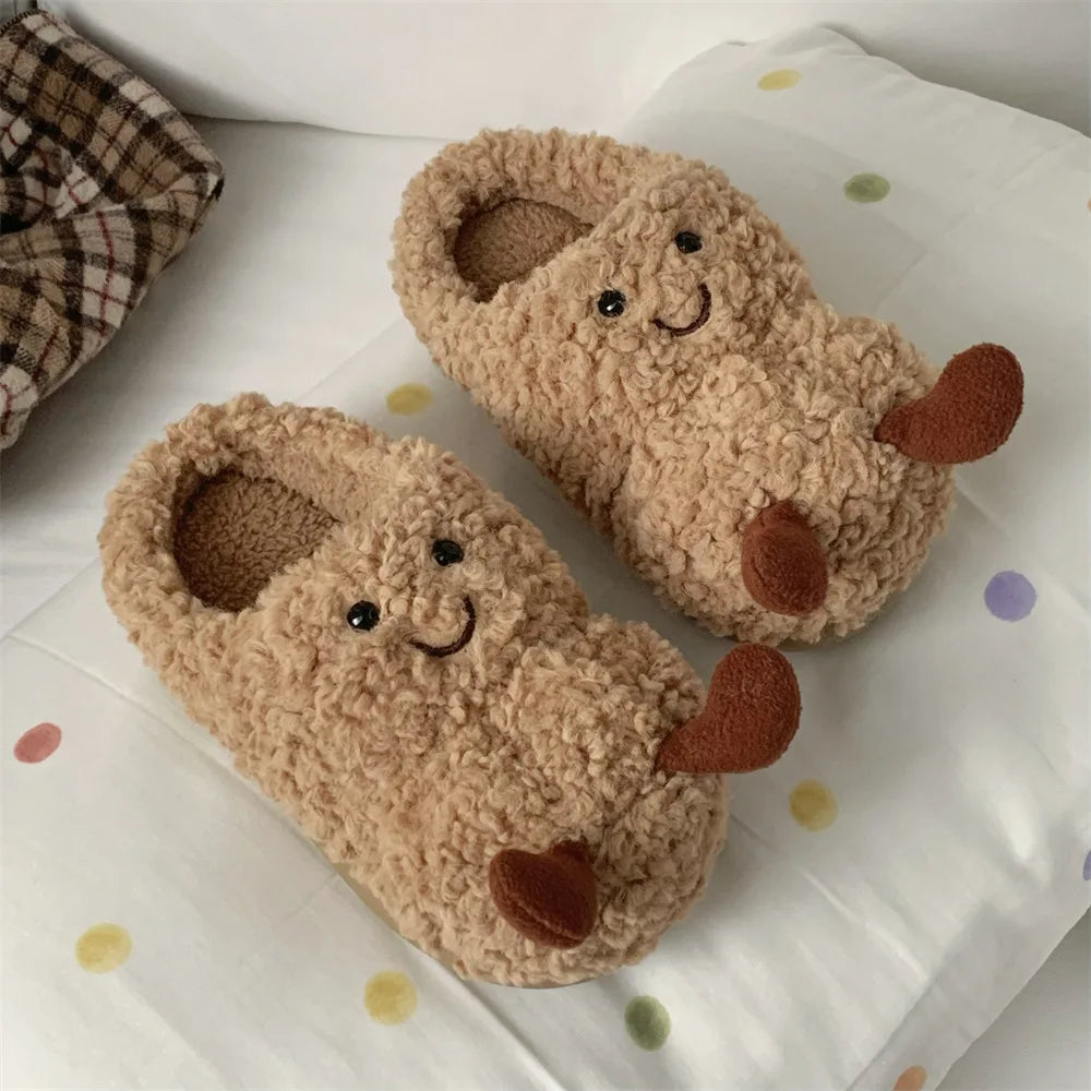 Mellow Plushies Cozy Peanut Slippers