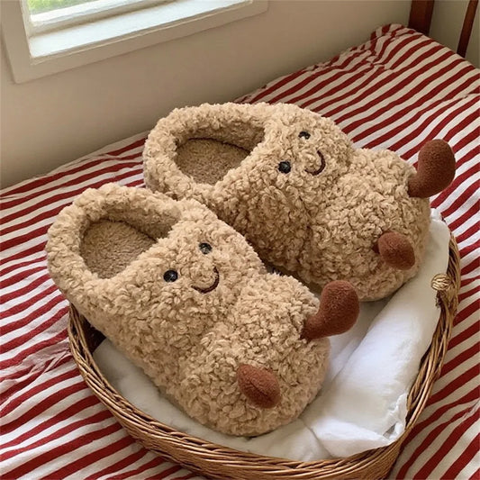Mellow Plushies Cozy Peanut Slippers