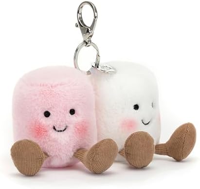Mellow Double Marshmallow Keychain Plushie