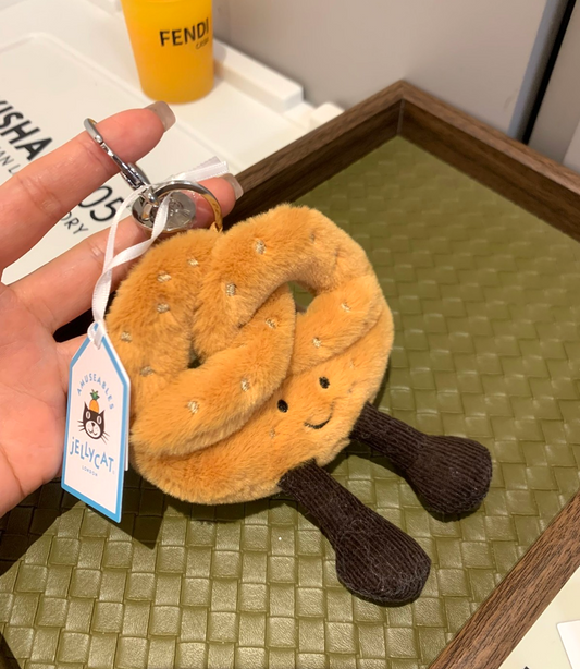 Mellow Pretzel Keychain Plushie